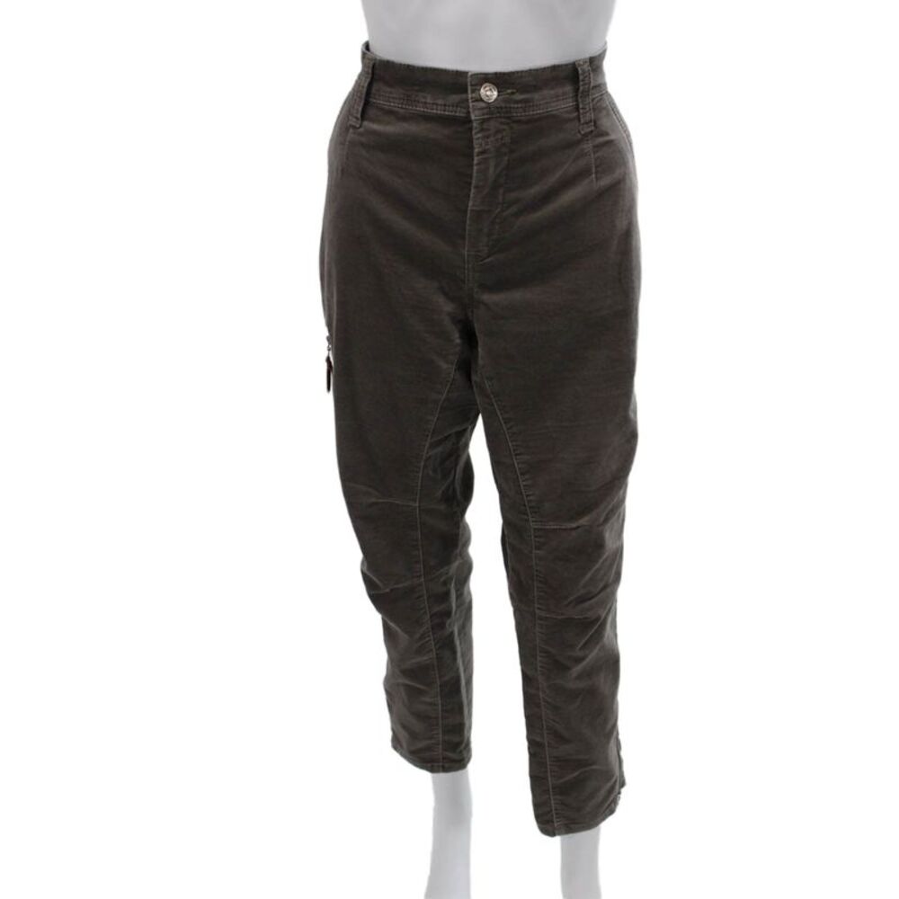 MAC Rich Jeans Womens Cargo Pants Gray Cotton Button Size 40